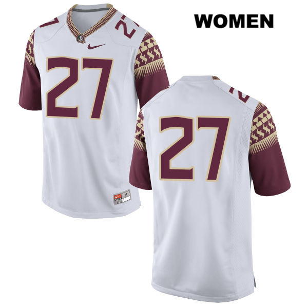 Women's NCAA Nike Florida State Seminoles #27 Ontaria Wilson College No Name White Stitched Authentic Football Jersey PVI5369UQ